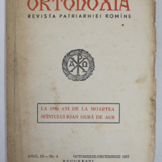 ORTODOXIA , REVISTA PATRIARHIEI ROMANE , ANUL IX , NR. 4 , OCT. - DEC. , 1957