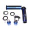 Mansoane Racing cu Capete Ghidon Moto 22mm - ALBASTRU