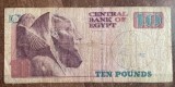 B11 5 - Bancnota foarte veche - Egipt - 10 lire / pounds - 2018