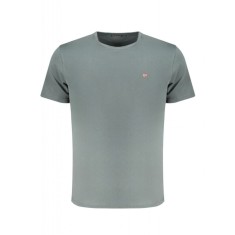 Tricou barbati, cu mini logo, Regular fit, Verde inchis, S