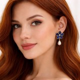 Cercei Perla Blue