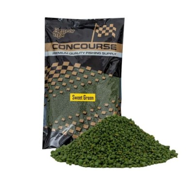 Nada Benzar Mix Concourse Method Groundbait and Pellet Sweet Green 800g foto