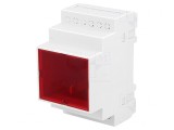 Carcasă polistiren gri pentru șină DIN 90x52x65mm, KRADEX