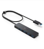 HUB USB Anker 4-in-1, porturi: 4 x USB 3.2 gen 1, conectare prin USB 3.2 (T), rata transfer 5 Gbps, ABS, negru, &quot;A7516016&quot; (timbru verde 0.18 lei) - 0