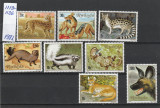 Rwanda 1981-Fauna,Animale de prada,seria de 8 val.MNH,Mi.1119-1126 (fluorecente), Nestampilat