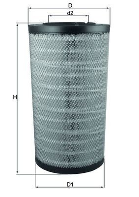 MAHLE LX 2838 Filtru aer foto