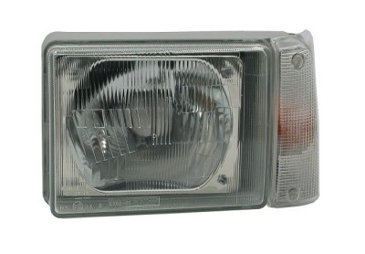 Far Fiat Panda (141a), 1986-12.2002, partea Stanga, cu semnal alb; H4/R2+P21W; electric; fara motor, TYC foto