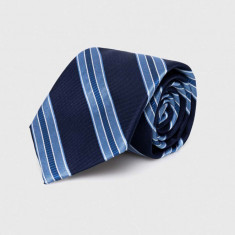Michael Kors cravata de matase culoarea albastru marin