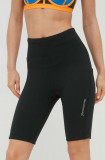 Houdini pantaloni scurti sport Adventure femei, culoarea negru, neted, high waist