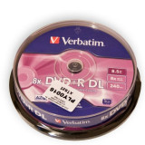 DVD+R VERBATIM 8,5GB 8X DOUBLE LAYER CAKE 10