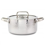 Oala otel inoxidabil capac de sticla 4.5L 24cm Zilan ZLN1320