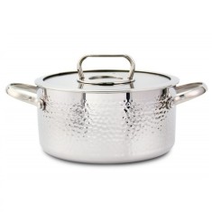 Oala otel inoxidabil capac de sticla 4.5L 24cm Zilan ZLN1320 foto