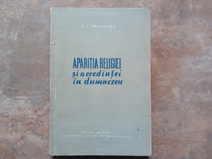 Aparitia religiei si a credintei in Dumnezeu - V. I. Prokofiev, 1959