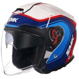 Casca moto open face SMK GTJ Libero albastru/rosu/alb marime XS