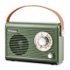 Radio Retro Electromures EM 1005 Verde, Bluetooth 5.3, USB, AUX, FM, 1500mAh, Autonomie 6h