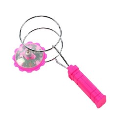 Jucarie Interactiva, Cyrax, Titirez Magnetic, cu Led, 19.8 x 5 cm, Roz