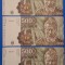Bancnote UNC si consecutive 500lei din aprilie 1991