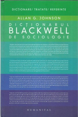 AS - ALLAN G. JOHNSON - DICTIONARUL BLACKWELL DE SOCIOLOGIE foto