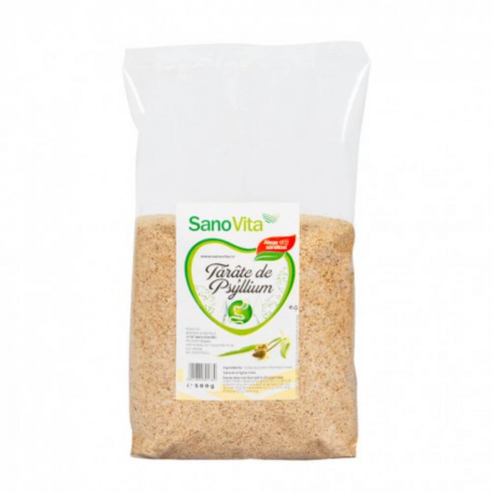 Tarate de Psyllium Sano Vita, 500g, Tarate Psyllium, Tarate Sano Vita, Tarate Sano Vita Psyllium, Tarate Psyllium Fibre, Tarata Sano Vita, Tarata Psyl