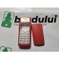 Carcasa Compatibila pentru Nokia 1100 rosie , Kit Complet Fara Logo