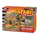 Puzzle de podea 100 piese, Safari, Melissa and Doug 2873, Melissa &amp; Doug