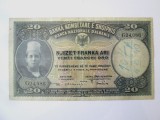 Rara! Albania 20 Franka/Franchi/Franci 1926 in stare buna la cel mai mic pret