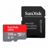 Card Memorie microSDXC SanDisk Ultra Android A1, 128Gb, Clasa 10 / UHS-1 U1, Cu Adaptor SDSQUAB-128G-GN6MA