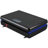 SPORTNOW Placă de vibrații, placă vibratoare cu 120 niveluri de intensitate, 5 programe presetate, lumini LED, benzi de rezistență, antiderapant | Aos