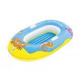 Cumpara ieftin Barca Gonflabila Copii Bestway Happy Crustacean, 119x79cm, Portocalie, 3-6 Ani, Manere Laterale, Kit Reparatie