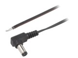 Cablu Alimentare 5.5/2.1mm Negru 1.5m