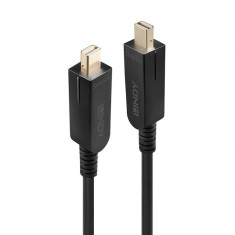 Cablu Mini Displayport v1.4 8K60Hz/4K120Hz Fibra optica Hybrid HDR - conectori Displayport detasabili T-T 40m, Lindy L38483