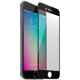 Folie de sticla Apple iPhone 6/6S, Elegance Luxury margini colorate Black, Anti zgariere, MyStyle