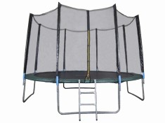 Trambulina si Plasa de Siguranta Sportmann 430 cm, Verde foto