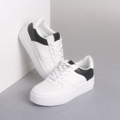 Pantofi sport dama Omis alb cu negru foto