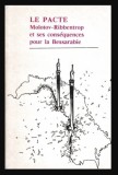 Le pacte Molotov Ribbentrop et ses consequences pour la Bessarabie Chisinau 1991