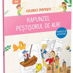 Rapunzel & Pestisorul de aur/ Colorez povesti