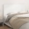 vidaXL Tăblii de pat, 4 buc, alb, 100x5x78/88 cm, piele ecologică 3116161