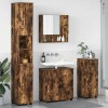 VidaXL Set de mobilier pentru baie 4 pcs Stejar afumat 61 x 35 x 64 cm 3392978