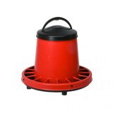 Hranitoare pentru pasari, rosie, capacitate 3 kg