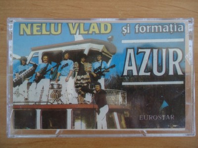 Caseta Audio Nelu Vlad si Formatia Azur &amp;lrm; + CD transpus din caseta! Raritate! foto