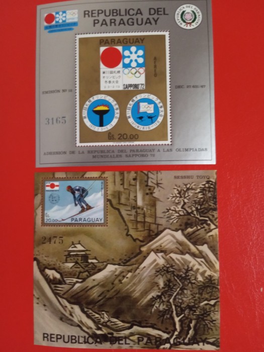 PARAGUAY, SAPPORO - COLIȚE MNH