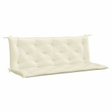 Cumpara ieftin Perna banca de gradina alb crem, 150x(50+50)x7cm, textil oxford
