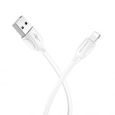 Cablu Date &amp;amp; Incarcare APPLE Lightning 1.3A (Alb) 1 Metru Borofone BX19 foto