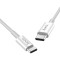 Cablu Hoco X23 Skilled, USB Type-C, 1m, Silicon, Suporta PD, Alb