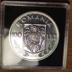 Romania - moneda de colectie istorica - 100 lei 1995 - 27,5g argint 925 - FAO