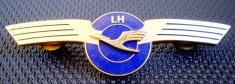 I.695 GERMANIA INSIGNA AVIATIE LH LUFTHANSA 58mm email BADGE