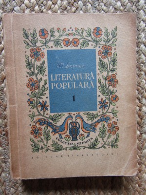 M. Eminescu Literatura populara, colectia Miorita, Tineretului foto
