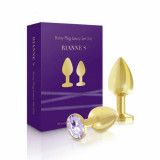 Set de priză anal - Rianne S Booty Plug Luxury Set 2x Gold