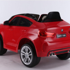 Masinuta electrica cu telecomanda si roti din cauciuc BMW X6M Red