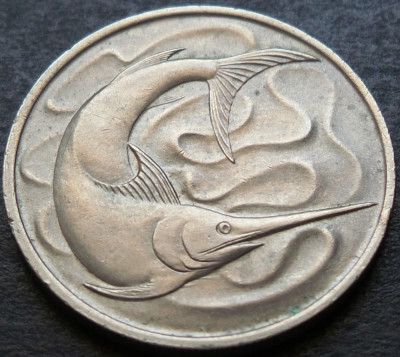 Moneda exotica 20 CENTI - SINGAPORE, anul 1967 * cod 3119 foto
